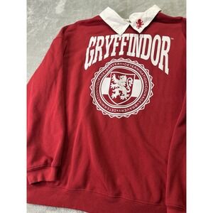 Official Harry Potter Women's Gryffindor Collared Crewneck Shirt Size Large